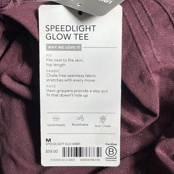 NWT Athleta Speedlight Glow Tee tank top - Picture 11 of 11